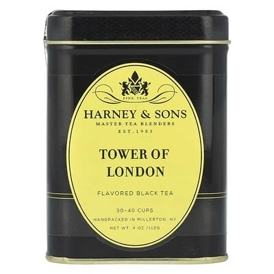 Harney & Sons, Black Tea, Tower Of London, 4 Oz (112 G)