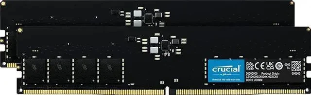 Ram 32gb Kit (2x16gb) Ddr5 5200mhz (or 4800mhz) Desktop Memory
