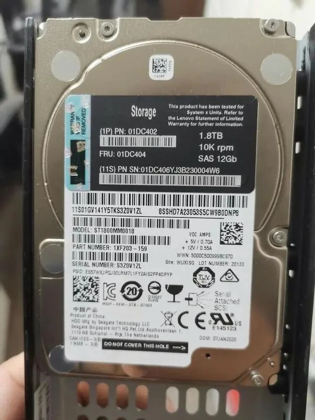 Ds6200 4200 2200 1.8t 10k Sas D1224 01dc402 01dc404 2.5' Hard Disk Hdd
