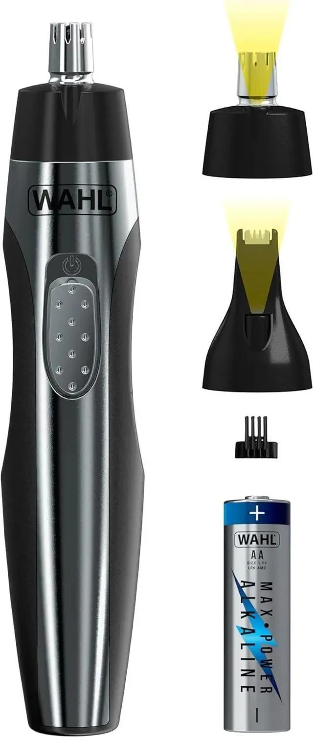 Lighted Battery Nose Hair Trimmer For Men & Women