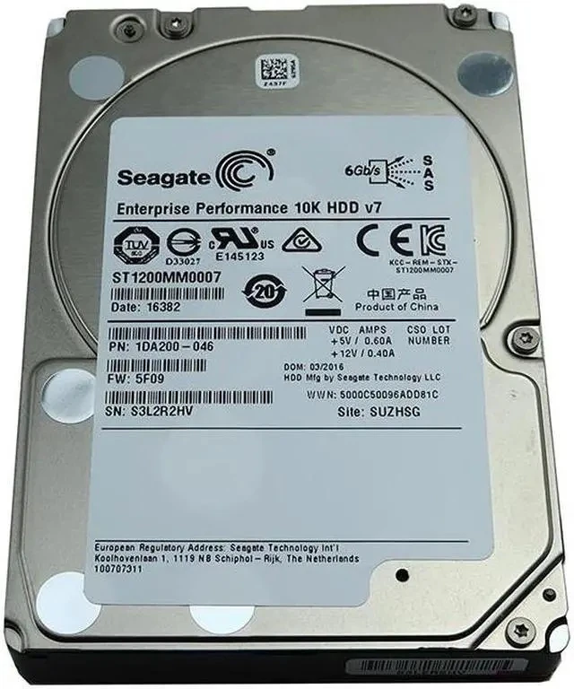 St1200mm0007 Seagate Enterprise Performance 2.5" 1.2tb Sas 6gb/s Hdd 1da200-046 Hard Drives - Sas - Oem