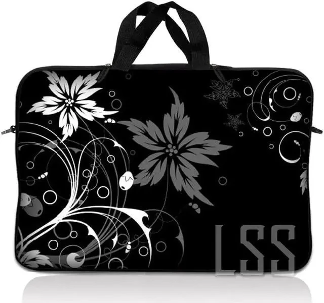 Lss 13.3 Inch Laptop Sleeve Bag Carrying Case Pouch With Handle For 13.3" 13" 12.1" 12" Apple Macbook, Gw, Acer, Asus, Dell, Hp, Sony, Toshiba, Black
