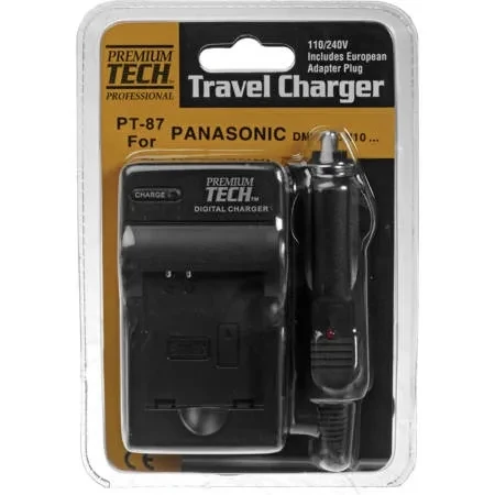 Pt-87 Ac/dc Rapid Battery Charger For Panasonic Dmw-bcn10