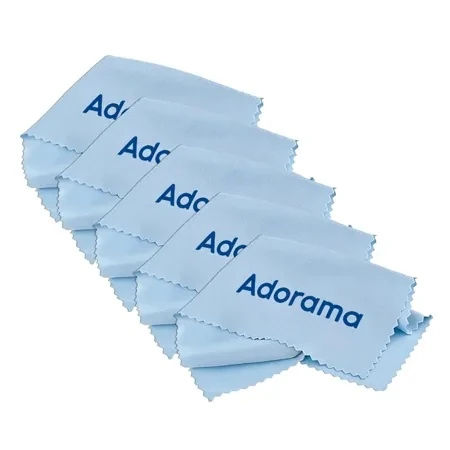 Adorama Microfiber Cleaning Cloth, Small, 5.8 X 5.8" 5 Pack