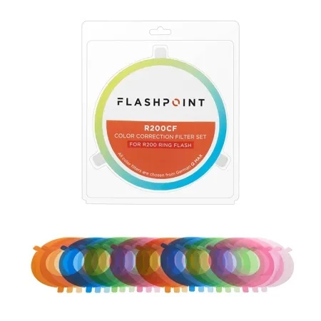 Flashpoint Color Correction Filter Set For R200 Ring Flash Head, Godox R200-cf