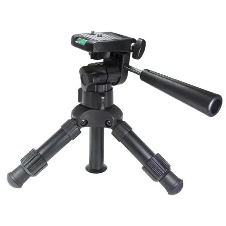 Vidpro Tt-12 Heavy Duty 3-section Aluminum Table Top Tripod With 3-way Pan Head Tt-12