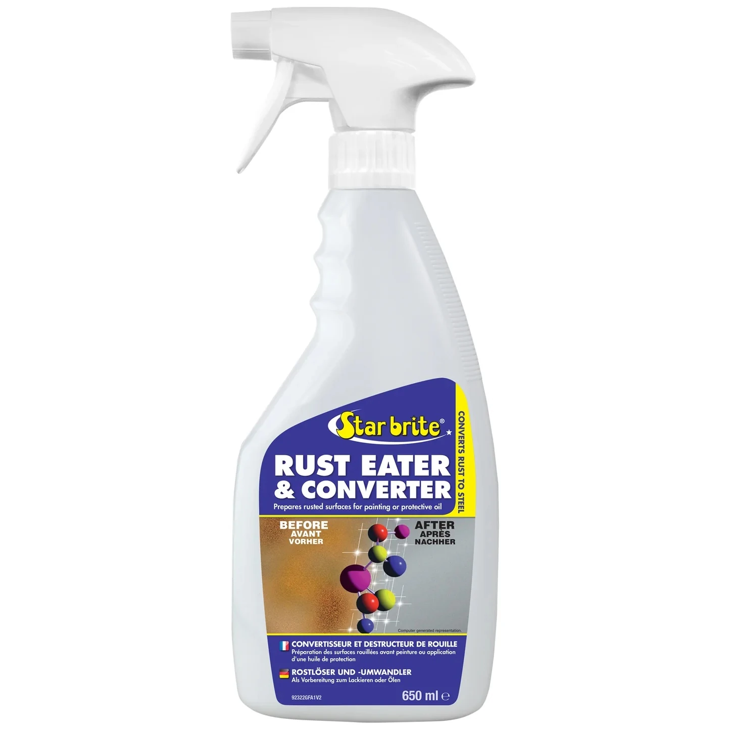 Rust Eater & Converter Spray - Converts Rust Into Steel - 22 Oz/us