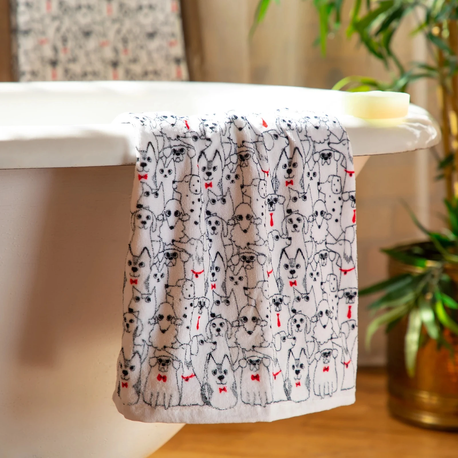 Posh Pets Bathroom Hand Towel - Set Of 2