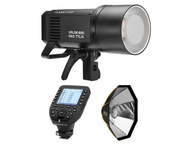 Flashpoint Xplor 600 Pro Ttl Monolight, Bundle W/fp R2 Pro Transmitter, Softbox