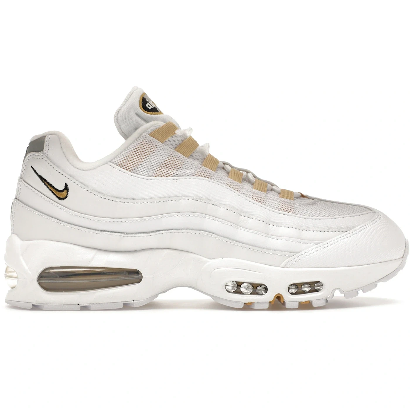 Nike Air Max 95 Og Big Bubble White Team Gold Uk 5.5