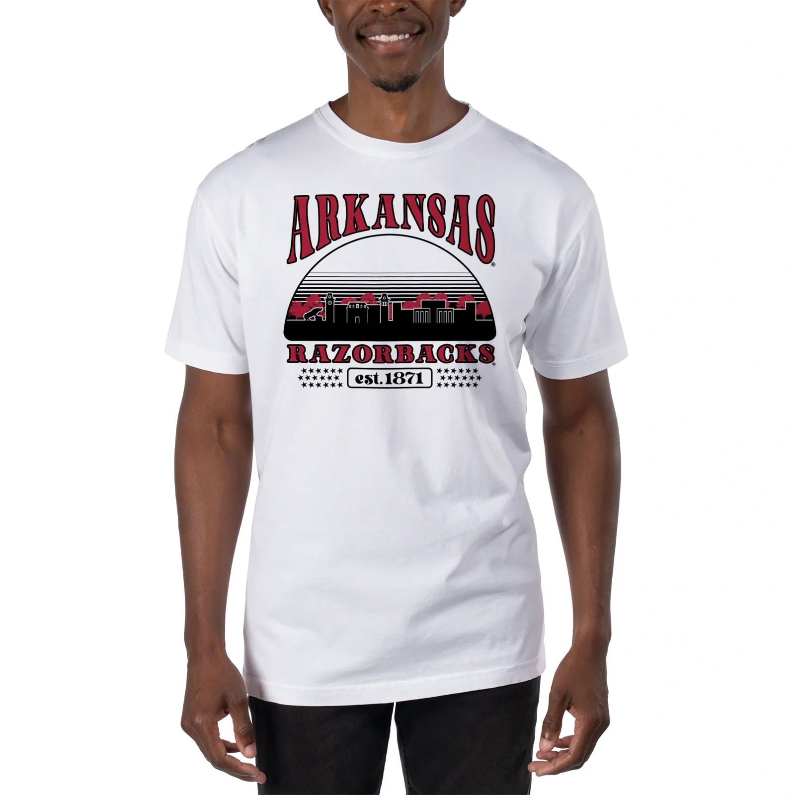 Uscape University Of Arkansas Stars Short Sleeve Tee