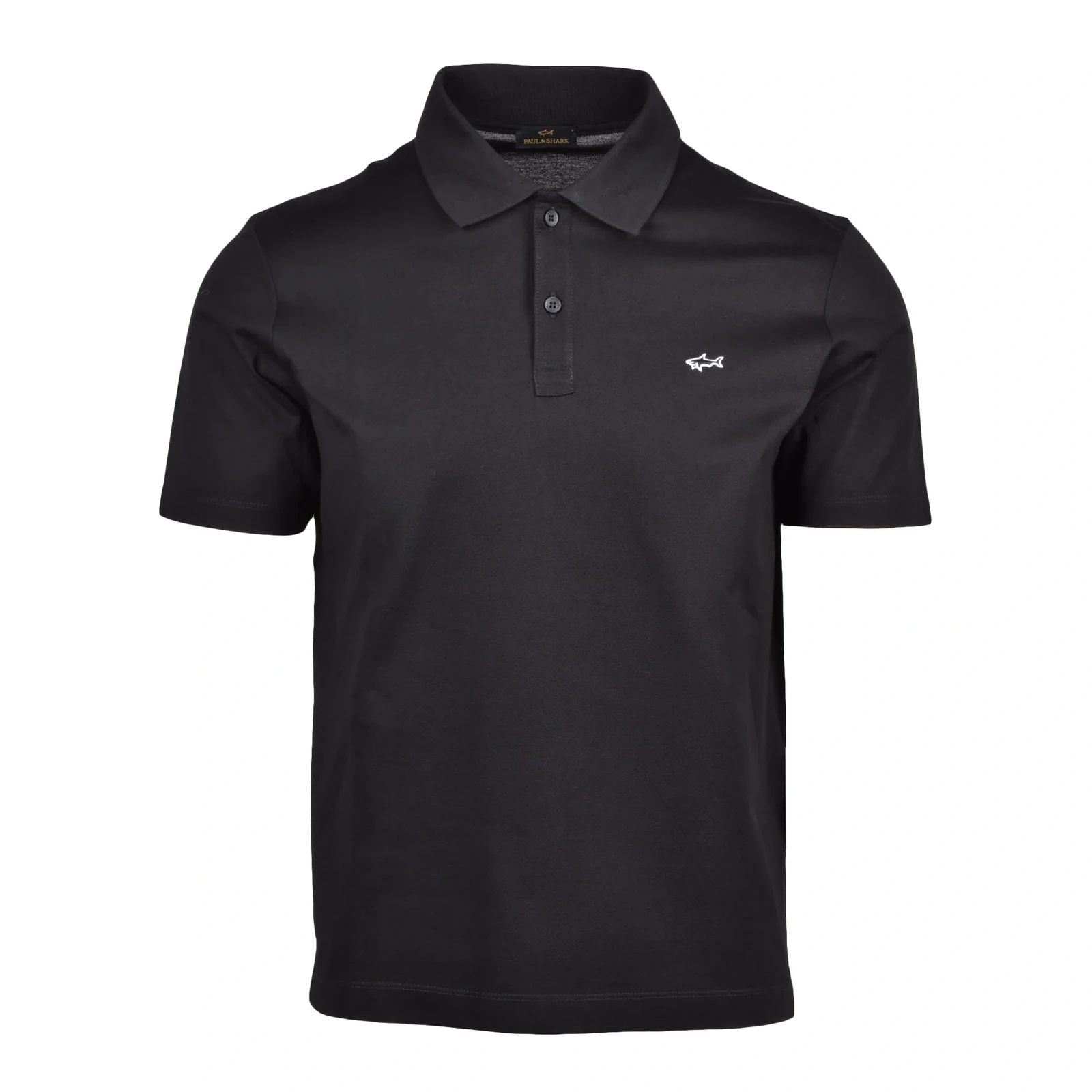 Polo Nera Con Logo