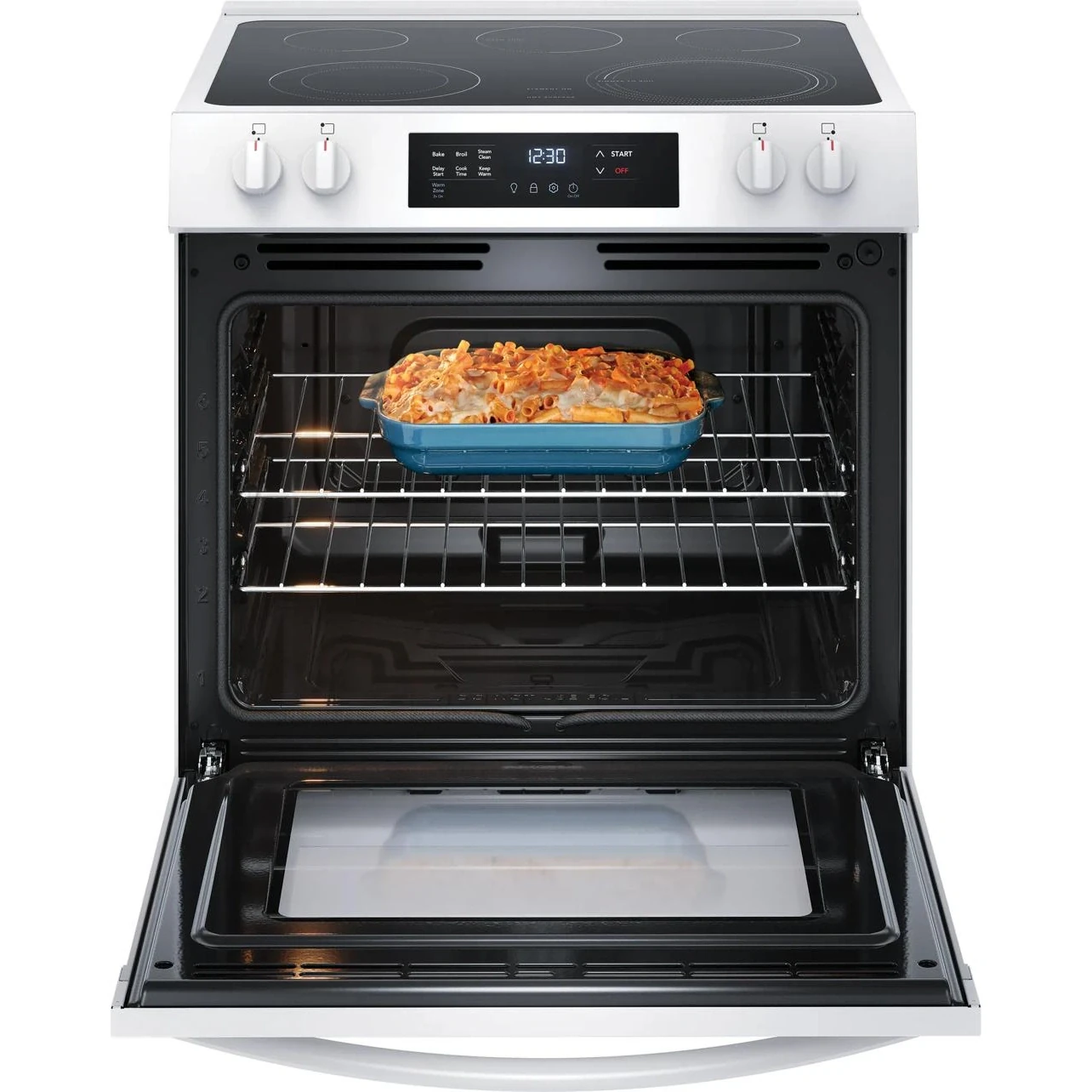 30" Electric Range With Steam Clean White-fcfe3062aw