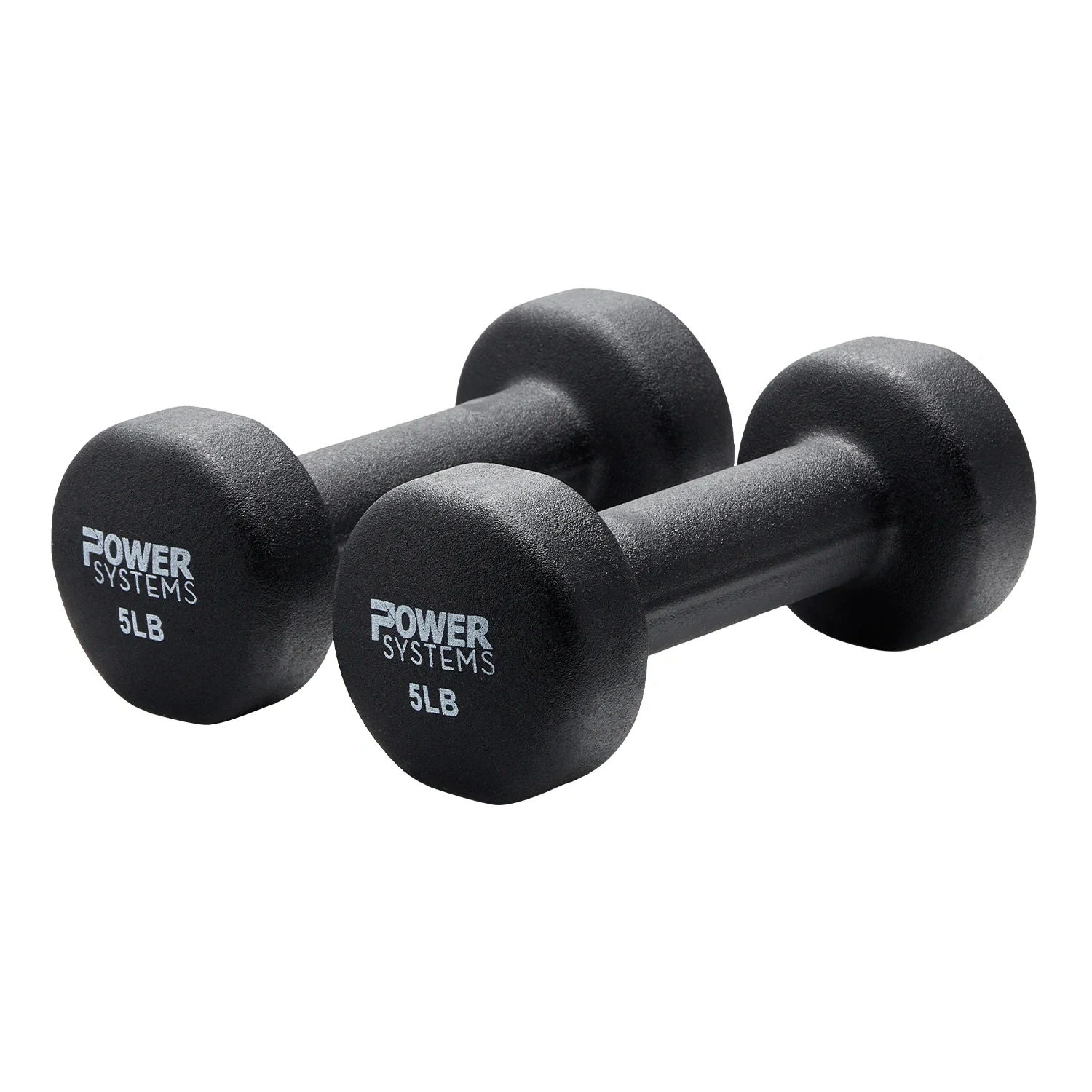 Premium Neoprene Dumbbell Black - 7 Lbs Pair