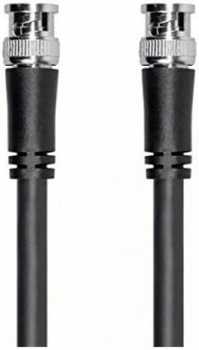 Monoprice Hd-sdi Rg6 Bnc Cable - 6 Feet - Black | For Use In Hd-serial Digital Video Transfer, Mobile Apps, Hdtv Upgrades, Broadband Facilities -