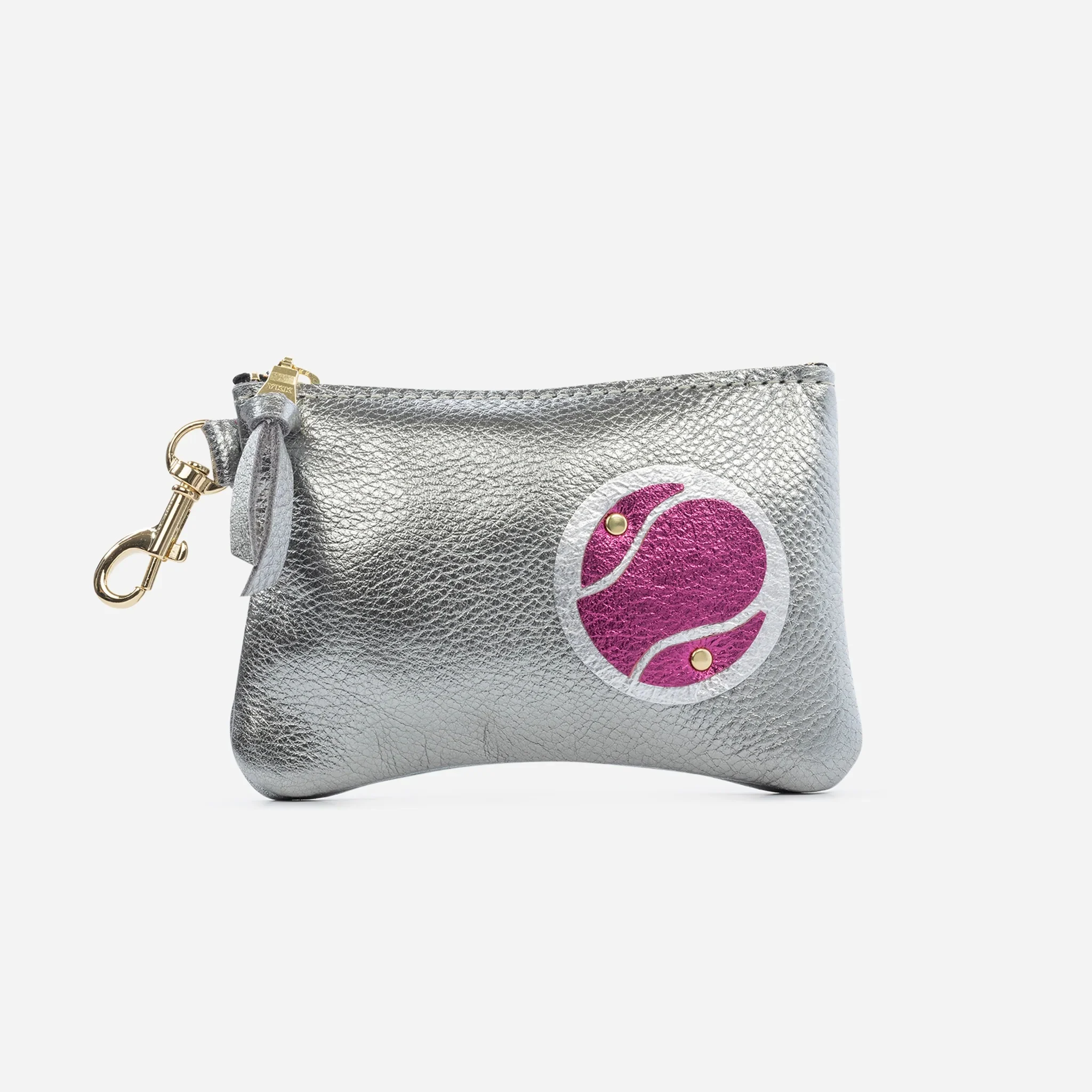 Shay Leather Pouch - Graphite Tennis Ball