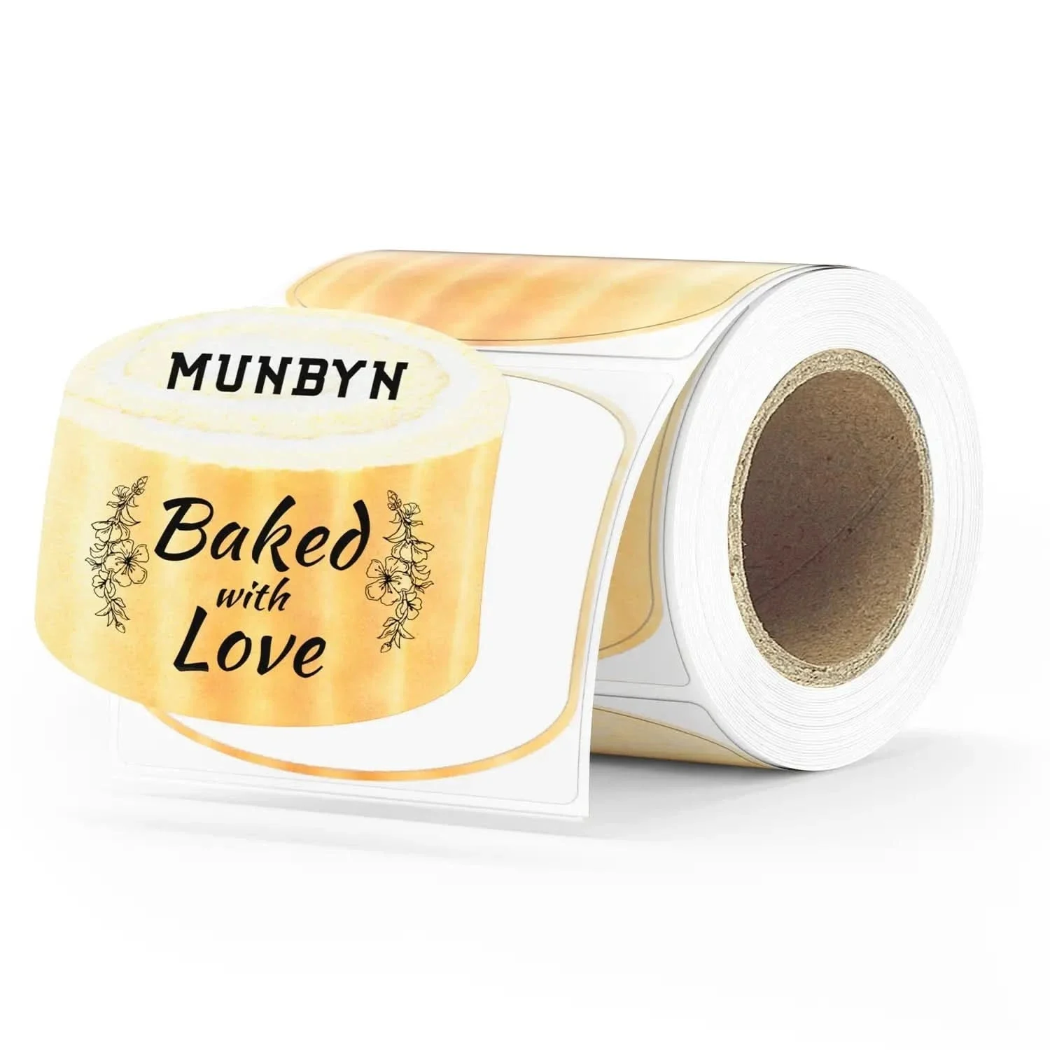 Munbyn 2 Inch Baking Series Sticker Labels - Swiss Roll