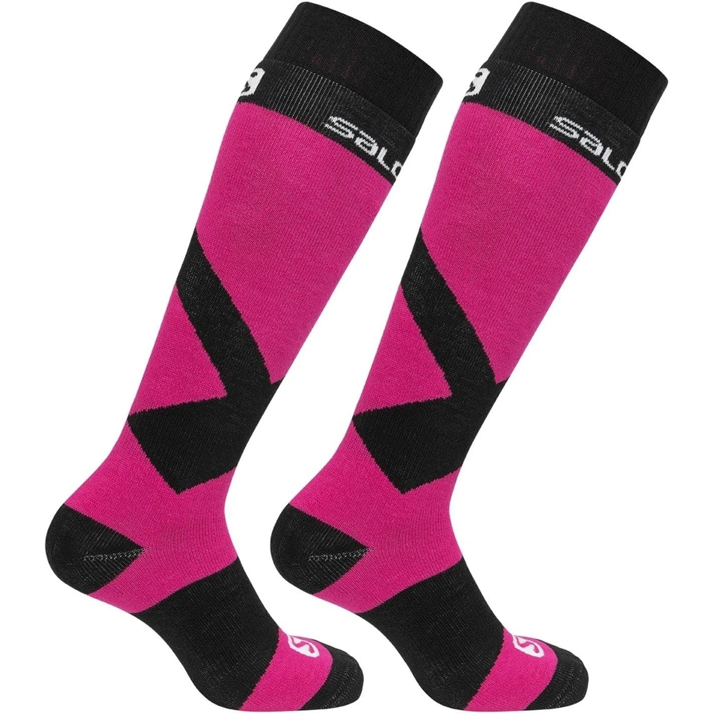 Salomon Team 2 Pack Ski Socks Juniors - Pink