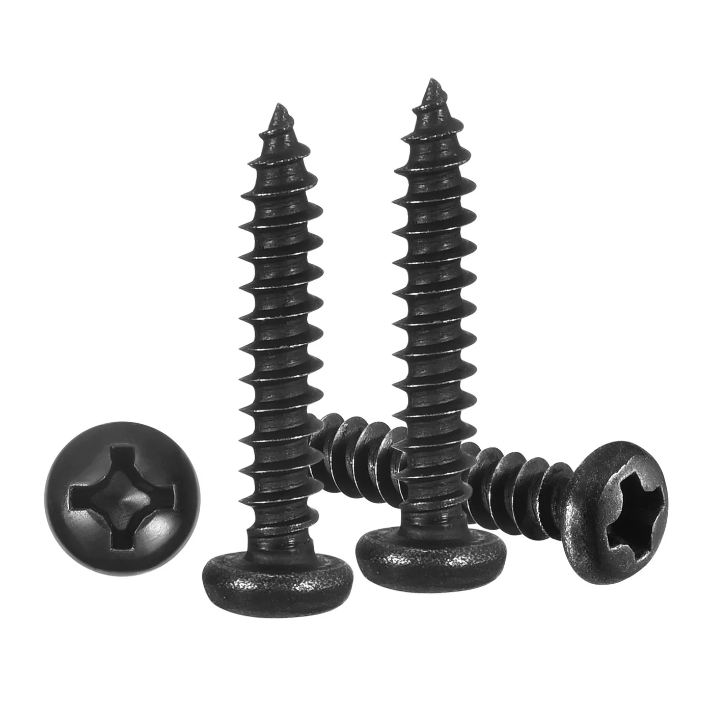 Pan Head Self Tapping Screws(m3x16) 100pcs, Black