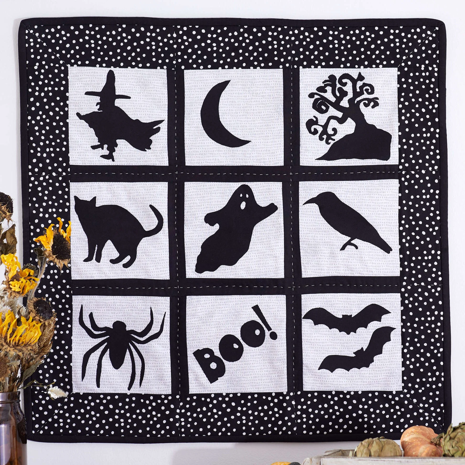 Sewing Halloween Silhouette Quilt Pattern