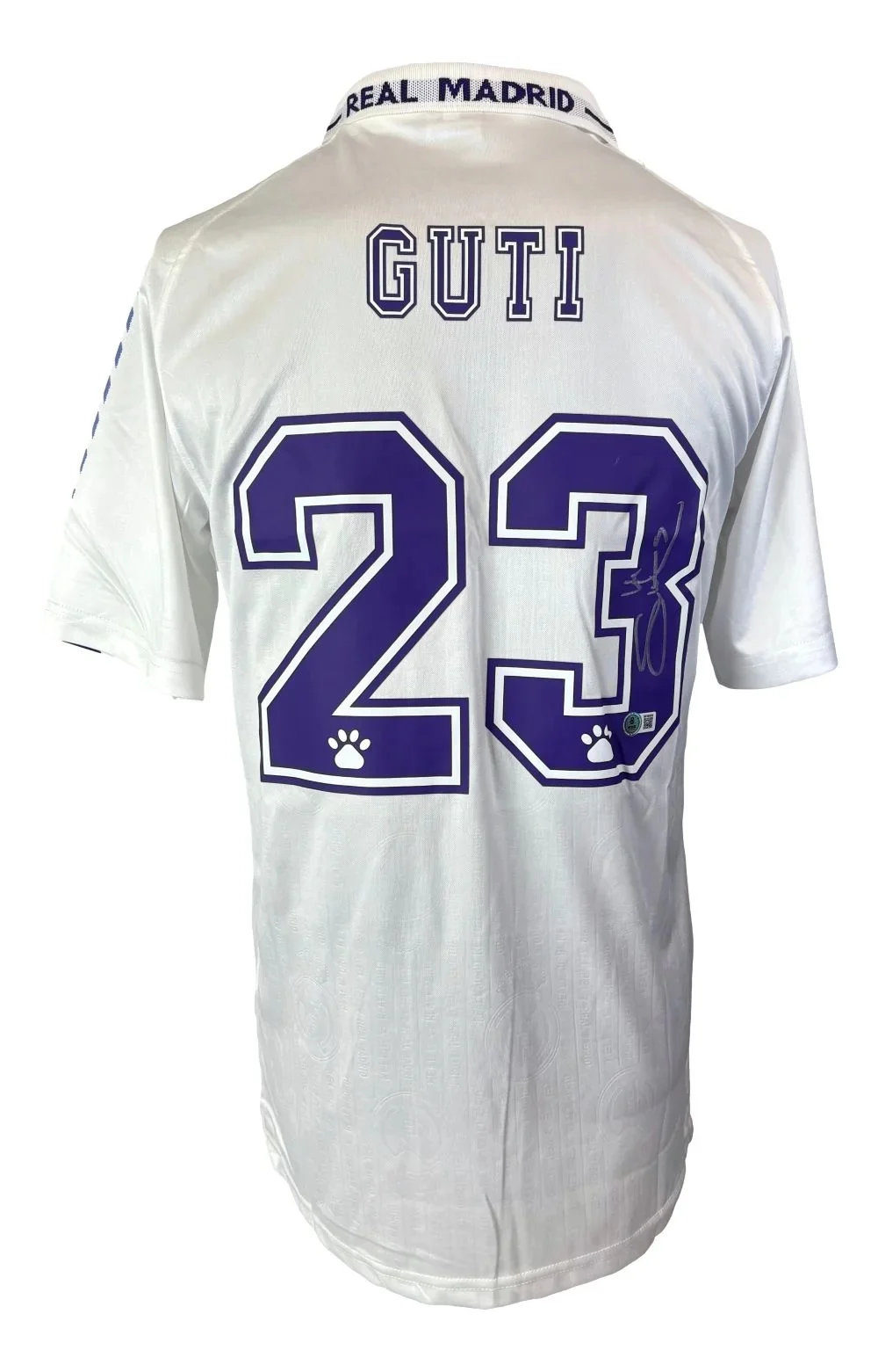 Guti Hernandez Signed Real Madrid Kelme Soccer Jersey Bas