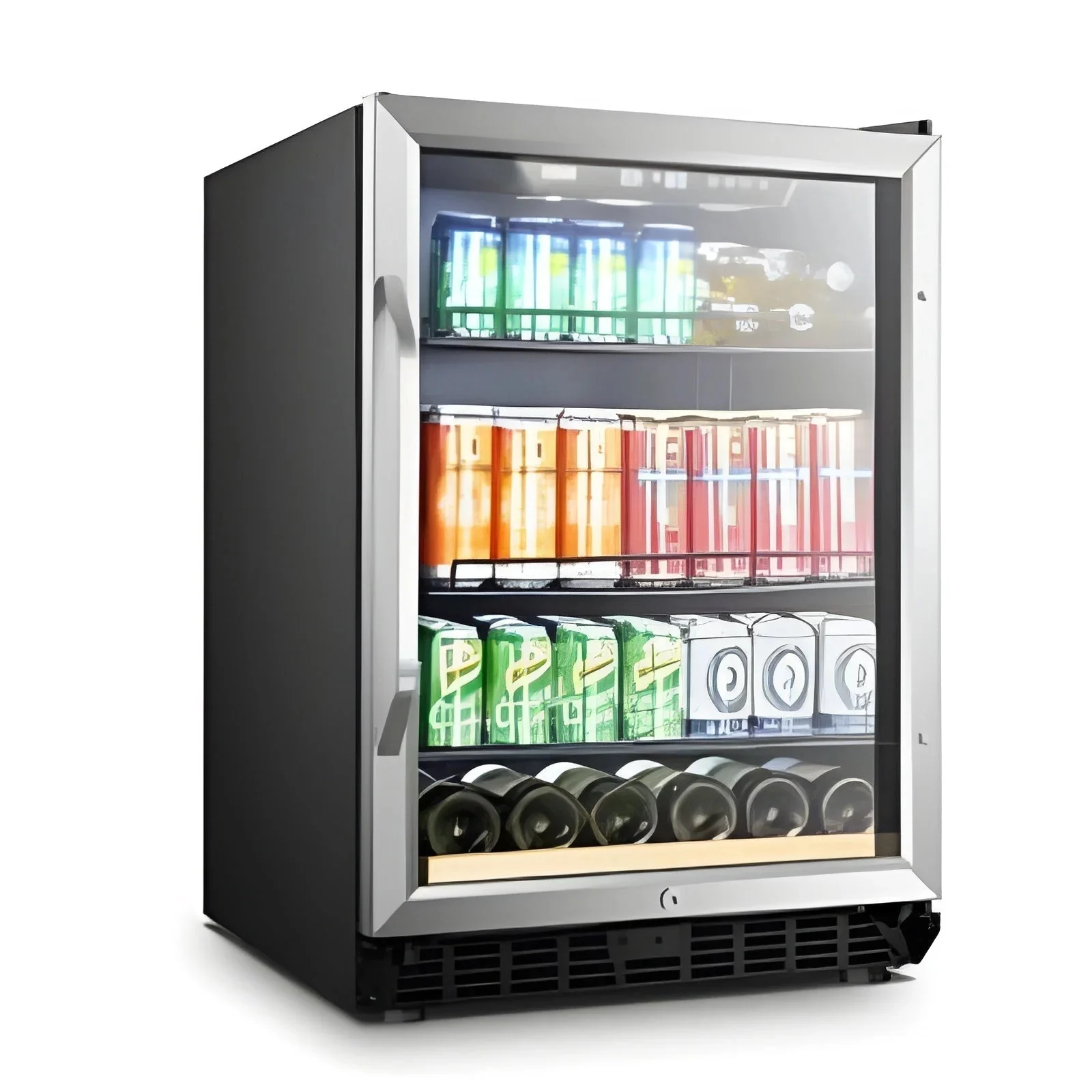 Lanbo 110 Cans 6 Bottles Beverage Cooler - Lb148bc