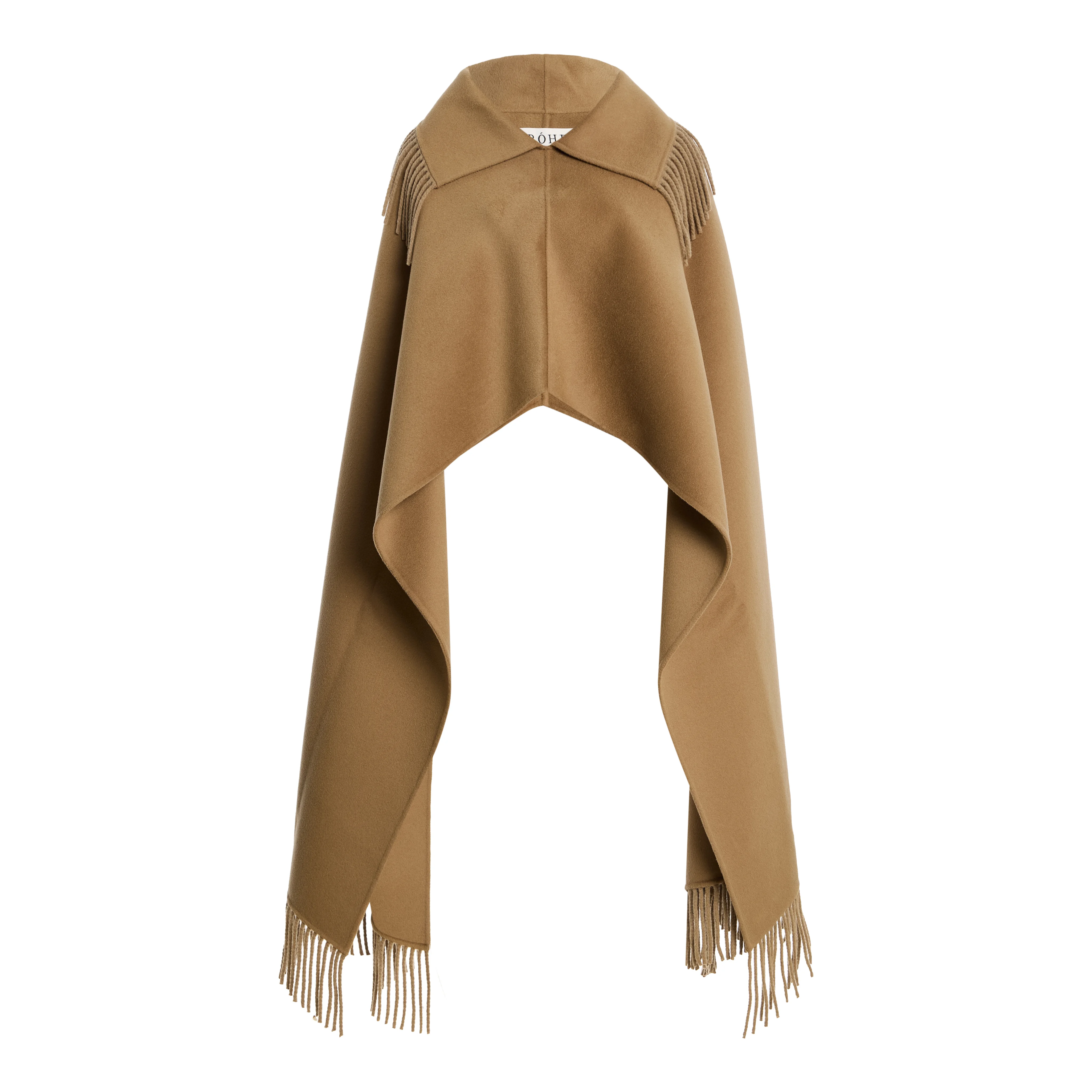 Fringed Wool Poncho