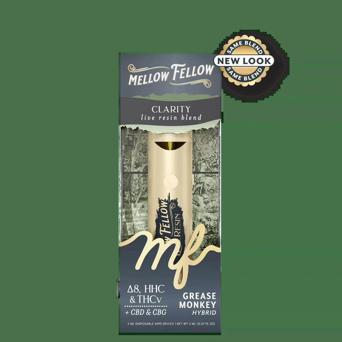 Clarity Blend 2ml Live Resin Disposable Vape - Grease Monkey (hybrid)