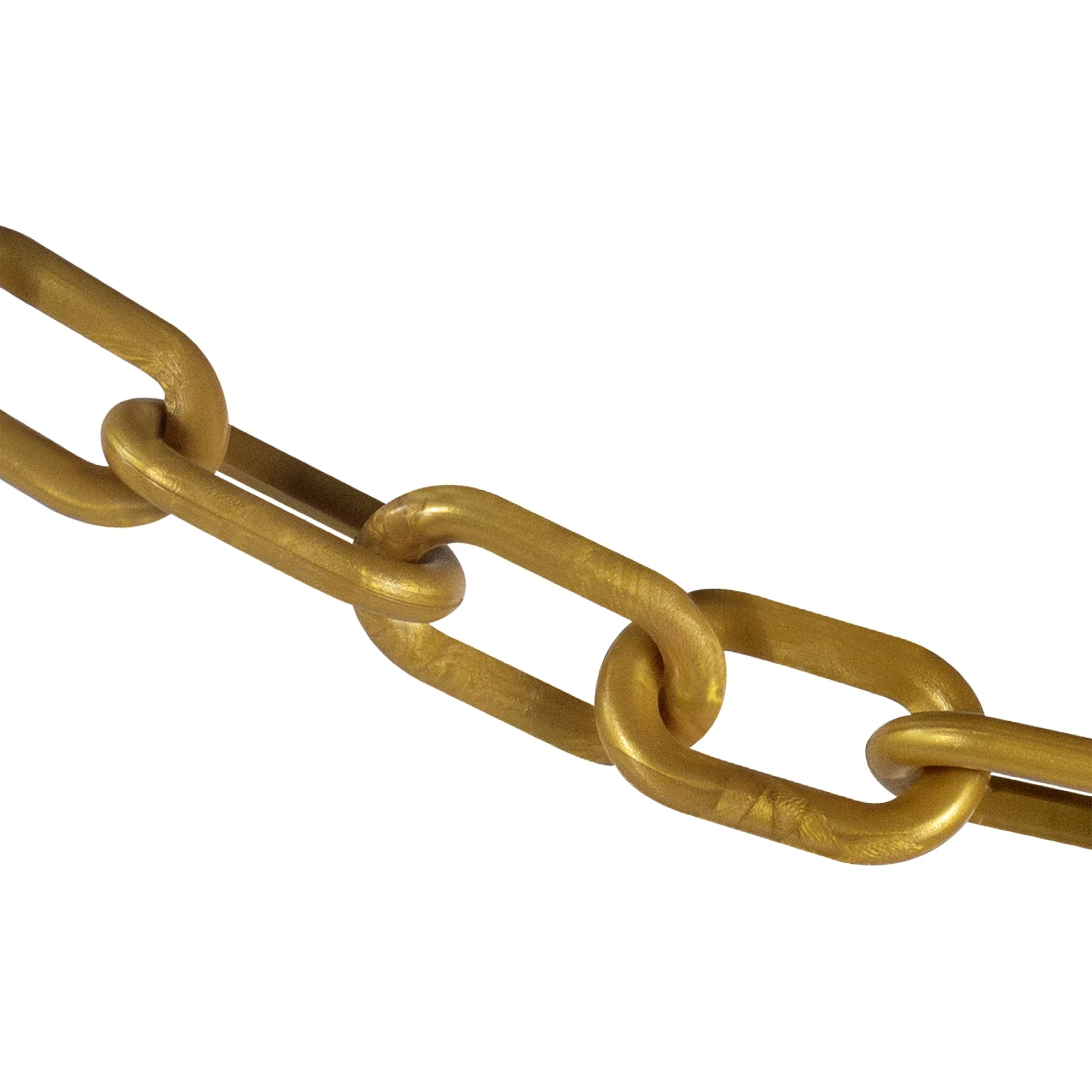 Gold Plastic Chain - 2 Inch Heavy Duty/25 Feet