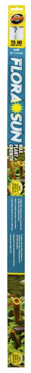 Zoo Med Flora Sun Maximum Plant Growth T5 Ho Lamp White 46 In