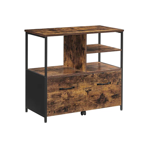 Industriële Stijl Archiefkast Vintage Bruin-zwart