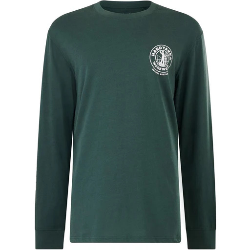 Hard Yakka Men Heritage Icon Long Sleeve Tee - Gardeners Green/s