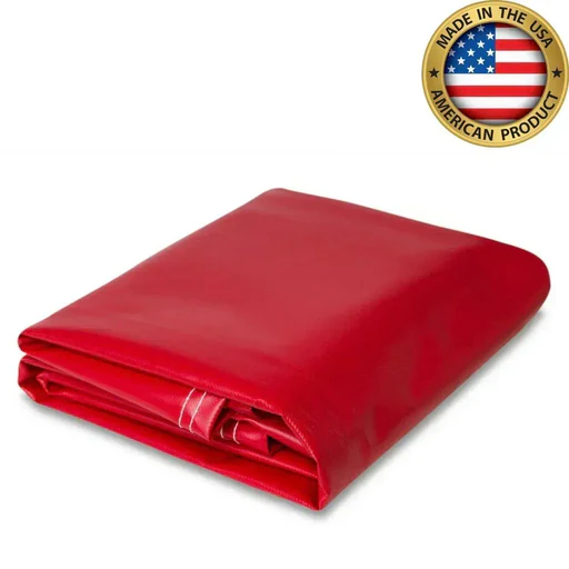 Super Heavy Duty Vinyl Tarps - Red/5' X 7'