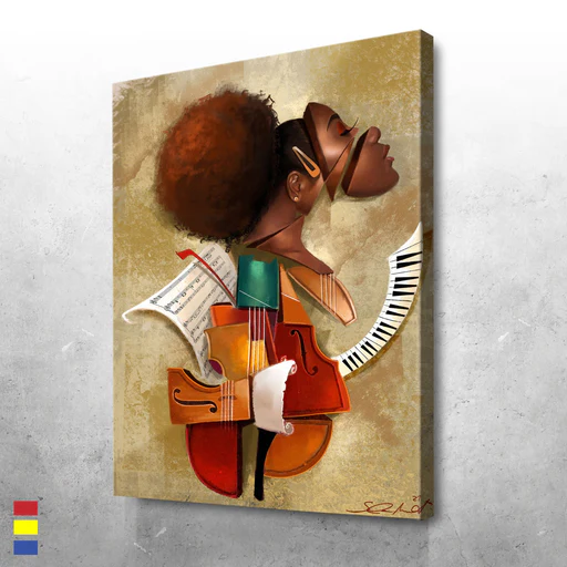 Best Part - 45w X 60l - Inches/canvas + Black Frame