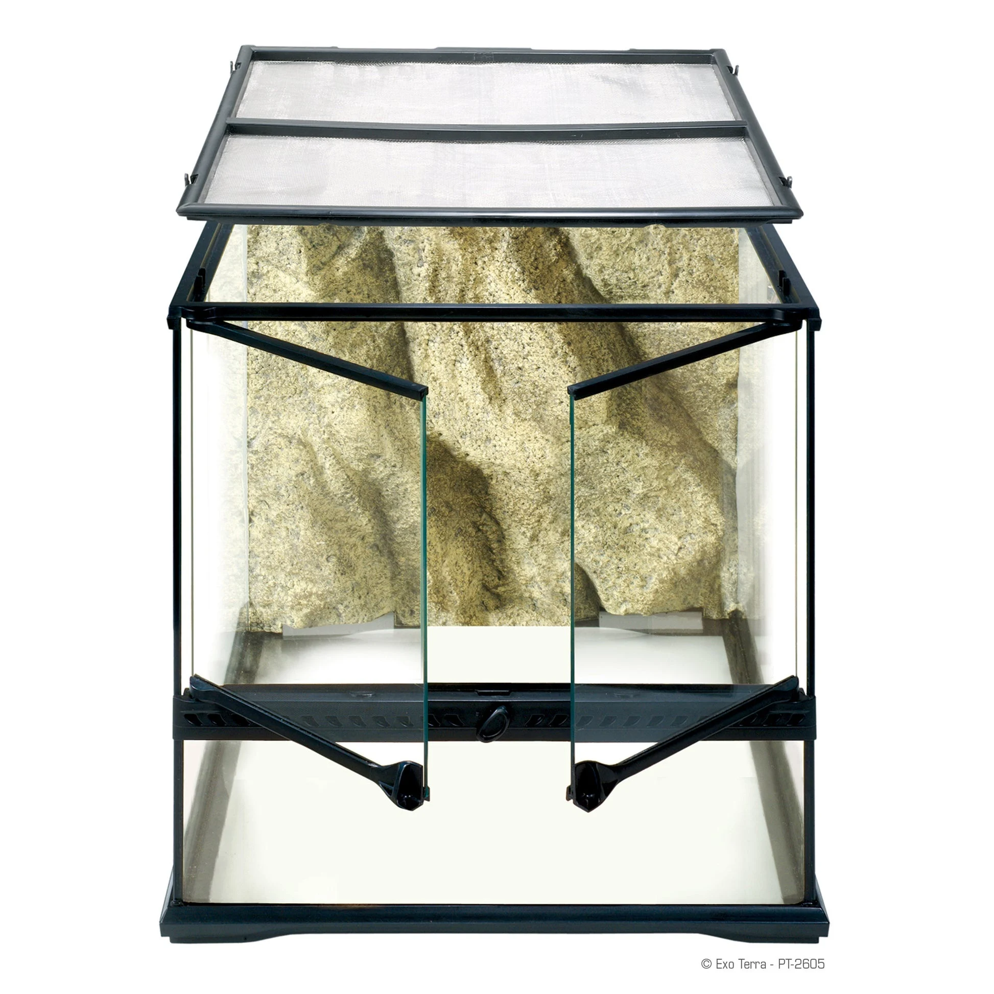 Exo Terra Wide Terrarium - Small - 18" X 18" X 18" - Pt2605 Sd-3