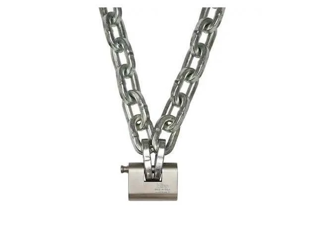 Us Cargo Control Sc1208-lk-pw 1/2" X 8' Pewag Security Chain Kit W/viro Lock