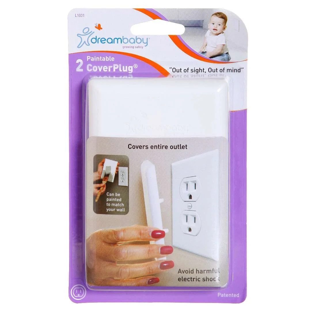 Baby Safety Cover Plugs – Paintable, 2 Pack