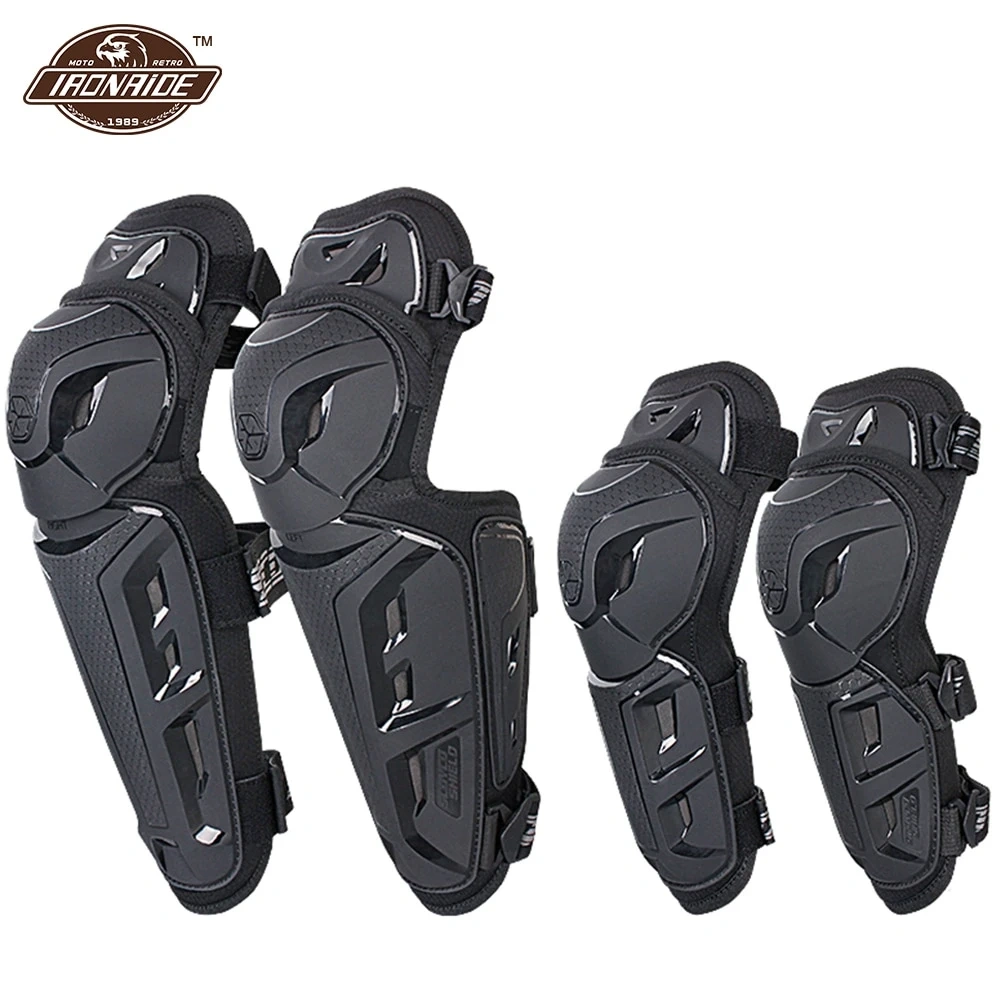 Scoyco 4pcs Elbow Protector Motorcycle Knee Pads Set Motocross Knee Guard Protective Gear