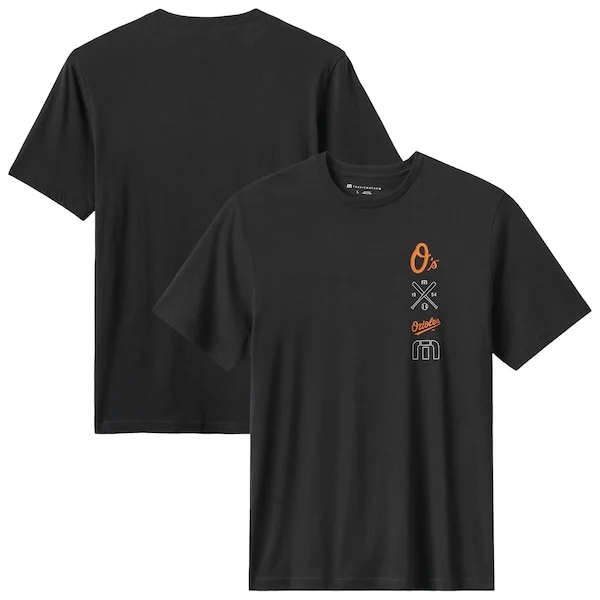 Men's Baltimore Orioles Travismathew Black Sunset Slam 2.0 T-shirt