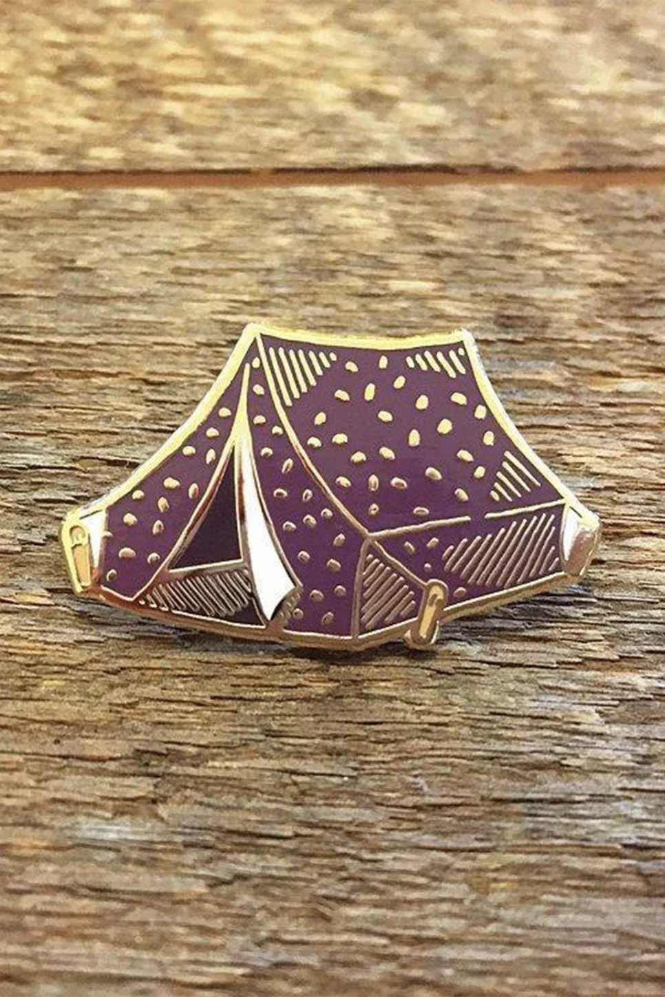 Tent Enamel Pin