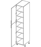 U1890r-mhk Utility 18x90 Cabinet