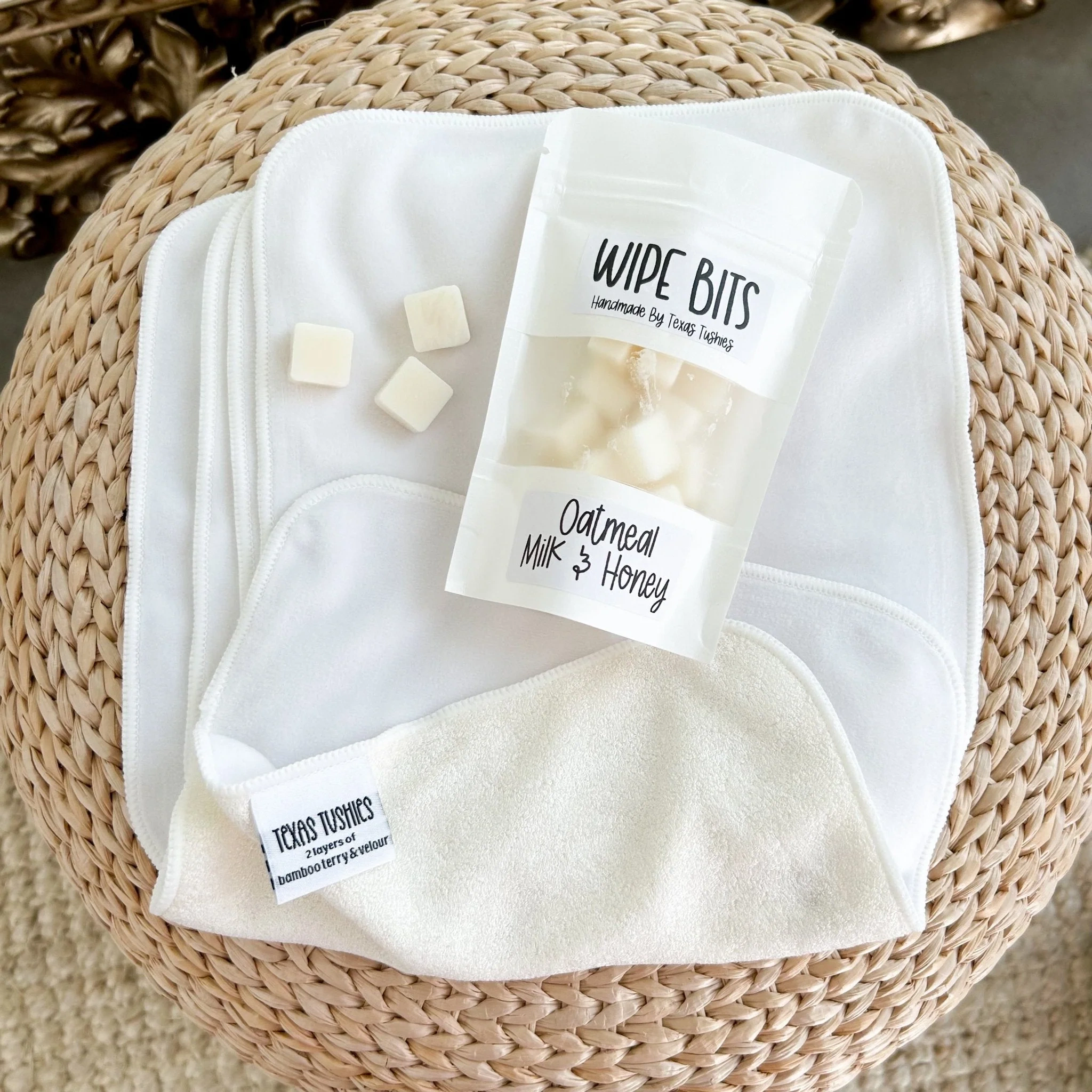 Wipe Bit Jars - Cocoa Butter Cashmere (mica Free)