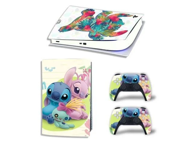 Stitch Ps5 Digital Edition Skin Sticker Decal For Ps5console And 2 Controllers Ps5 Skin Sticker Vinyl