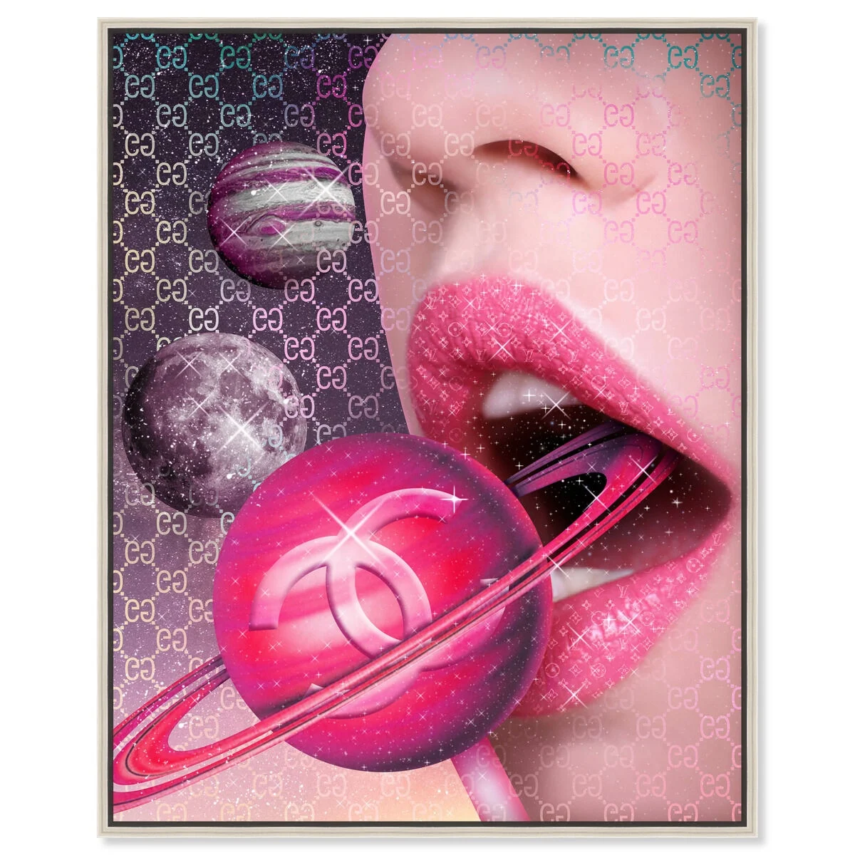 Cosmic Kiss - 24x30/cfl/resin