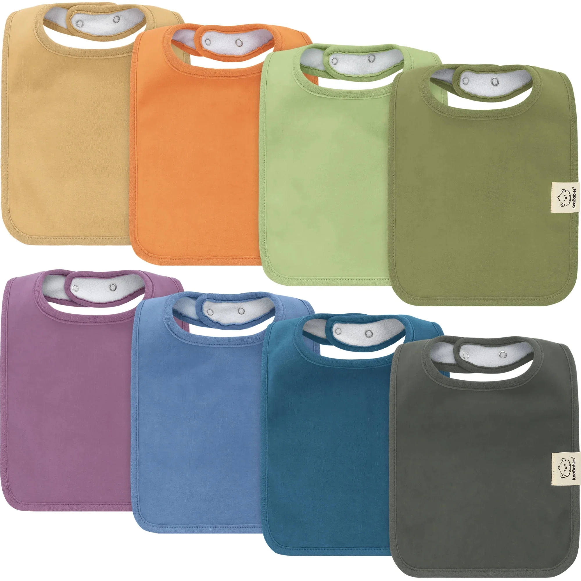 8-pack Coast Drool Bibs - Cruise