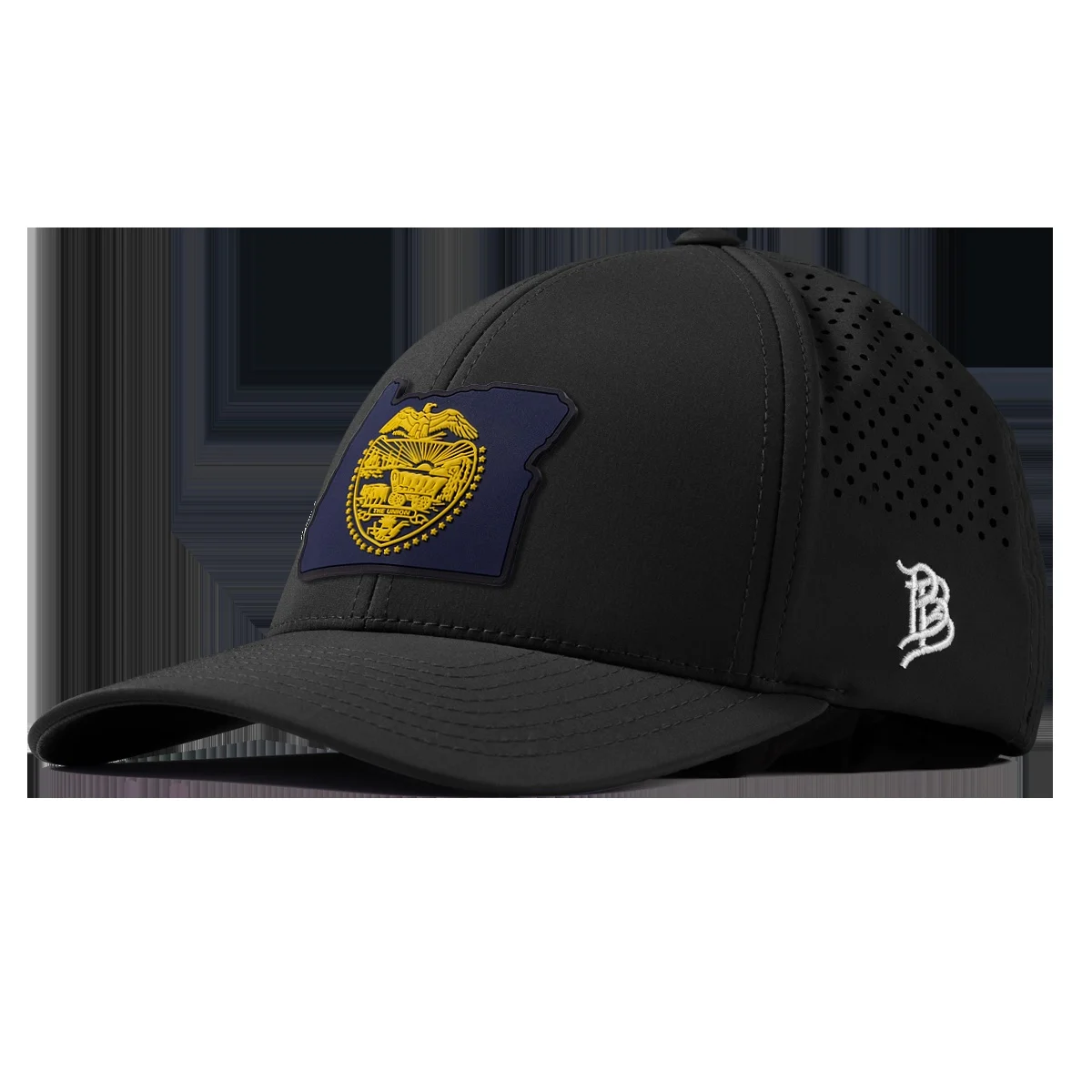 Oregon 33 Pvc Curved Performance Hat - Black