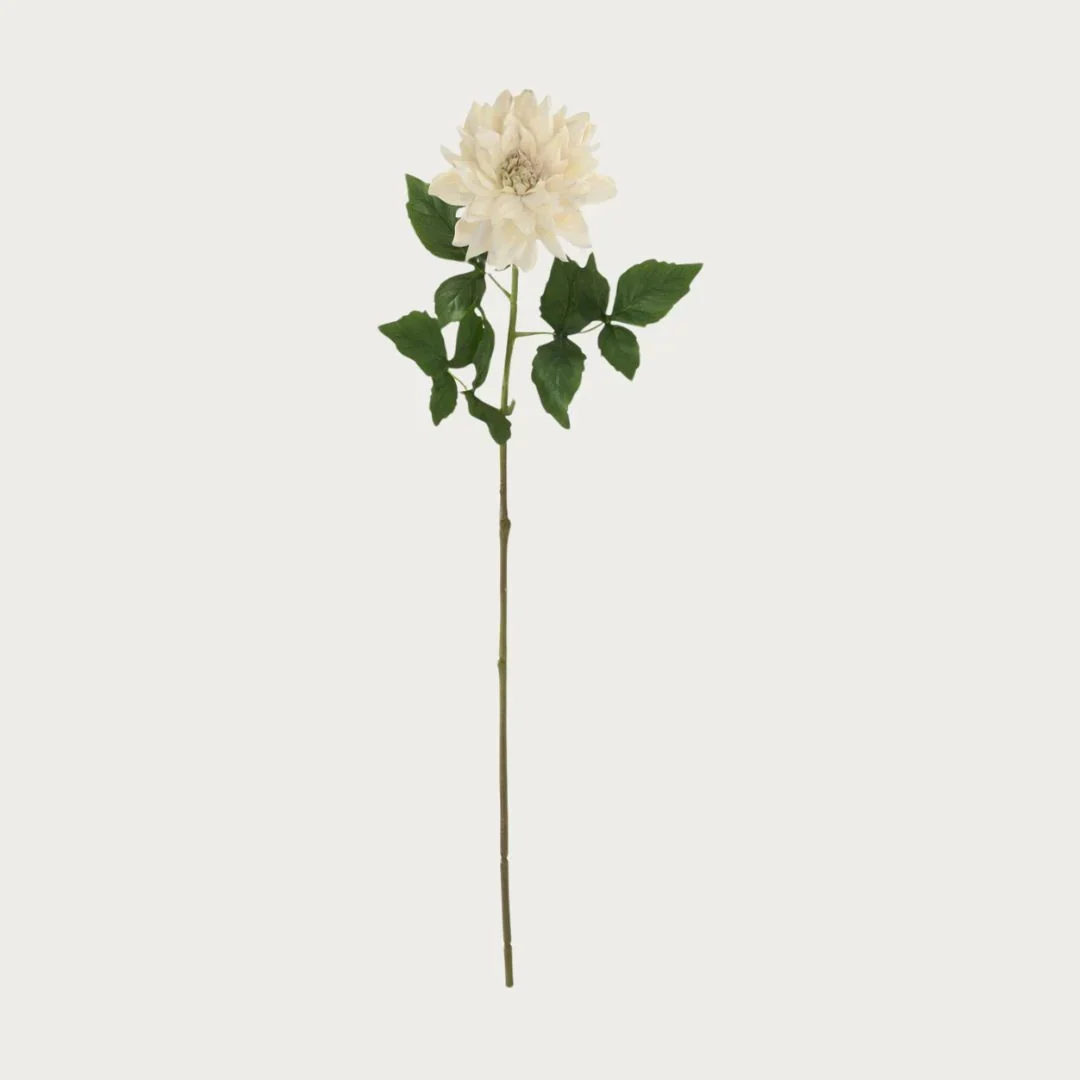 29" Cream True Bloom Floral Real Touch Dahlia Stem