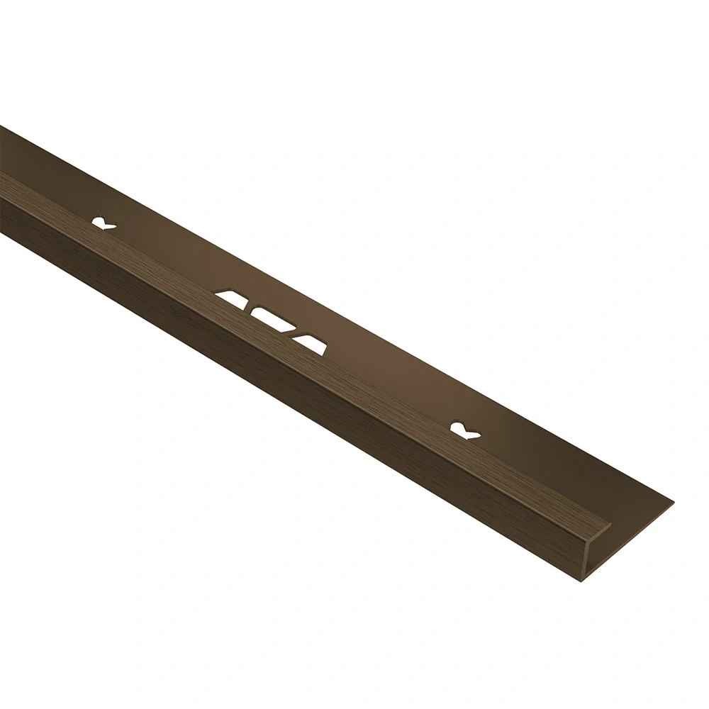 Schluter Systems Vinpro-s Brushed Antique Bronze 3/8-in T X 7/16-in W X 98.5-in L Prefinished Anodized Aluminum Floor Transition Strip