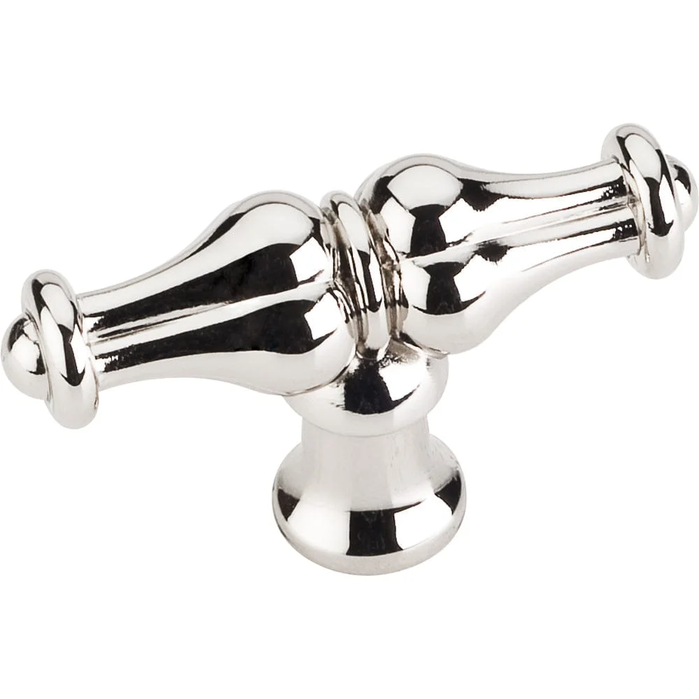 Bella "t" Knob, 2-1/4" O.l., Polished Nickel
