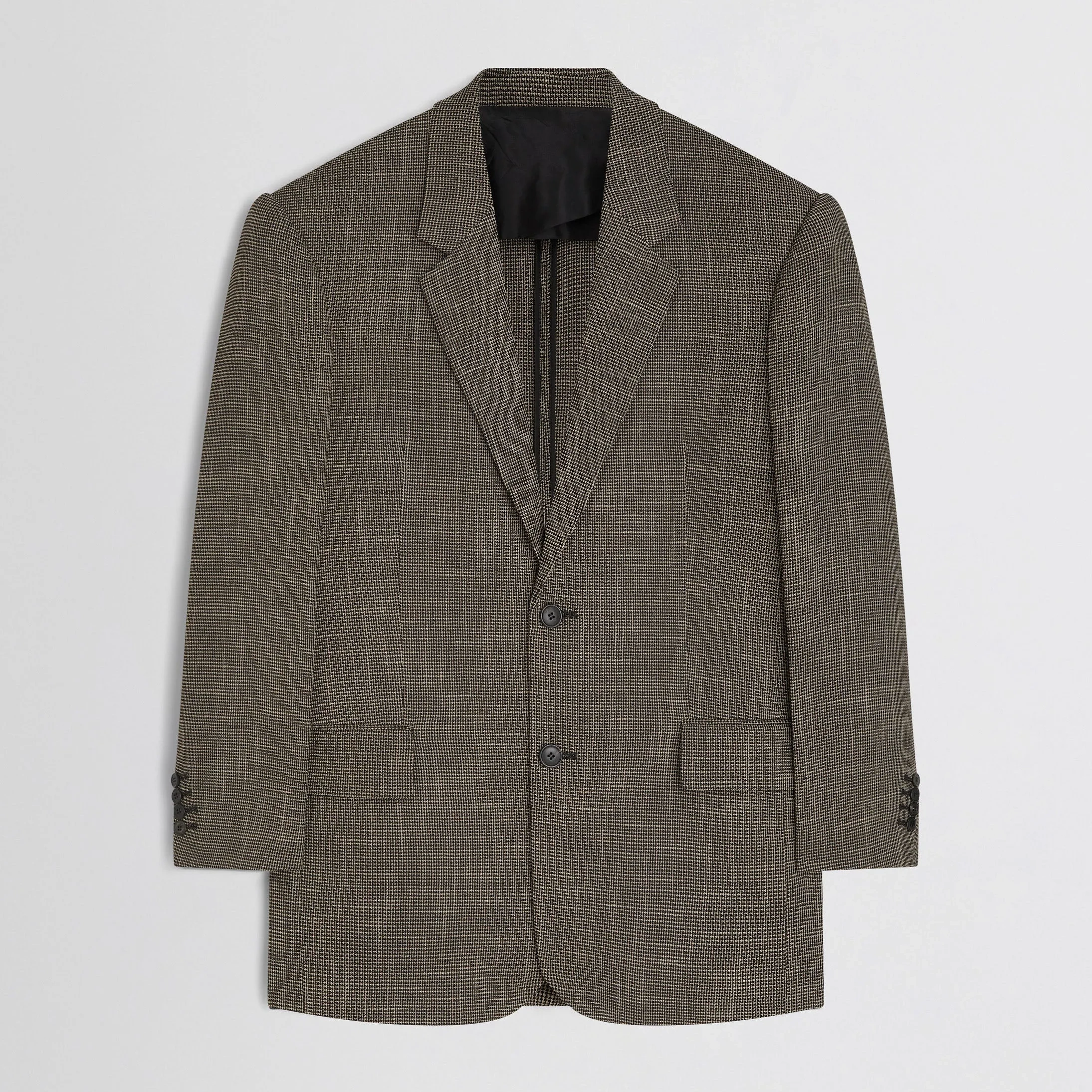 Tailored Jacket Salt And Pepper Woven Viscose
